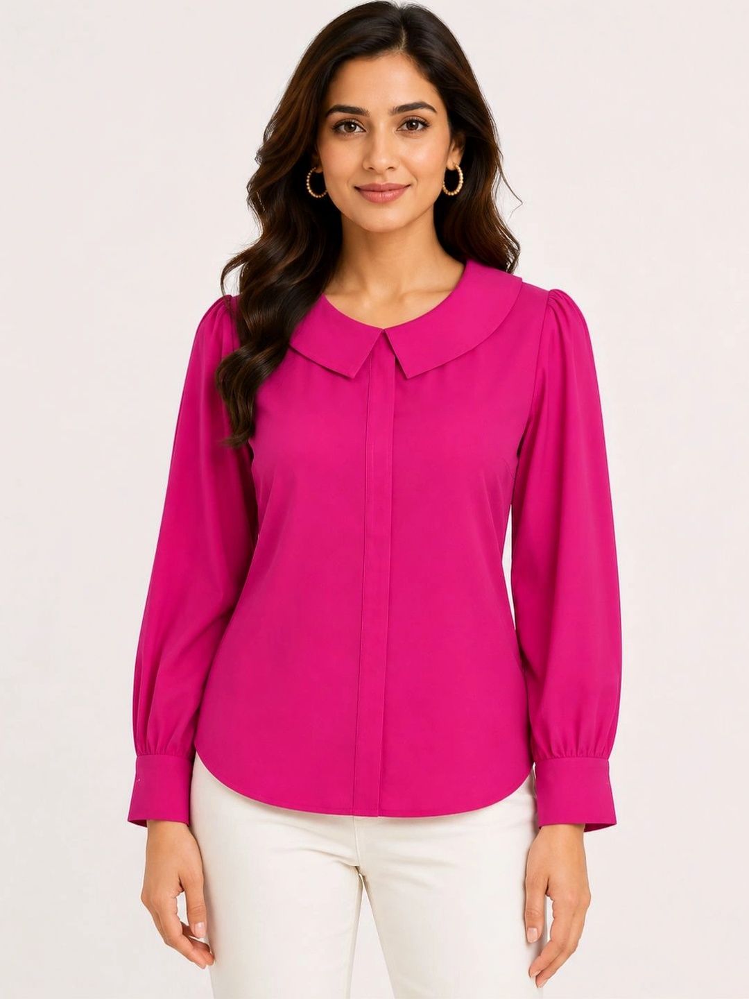 Anvi Fashion Peter Pan Collar Crepe Top-picture-23