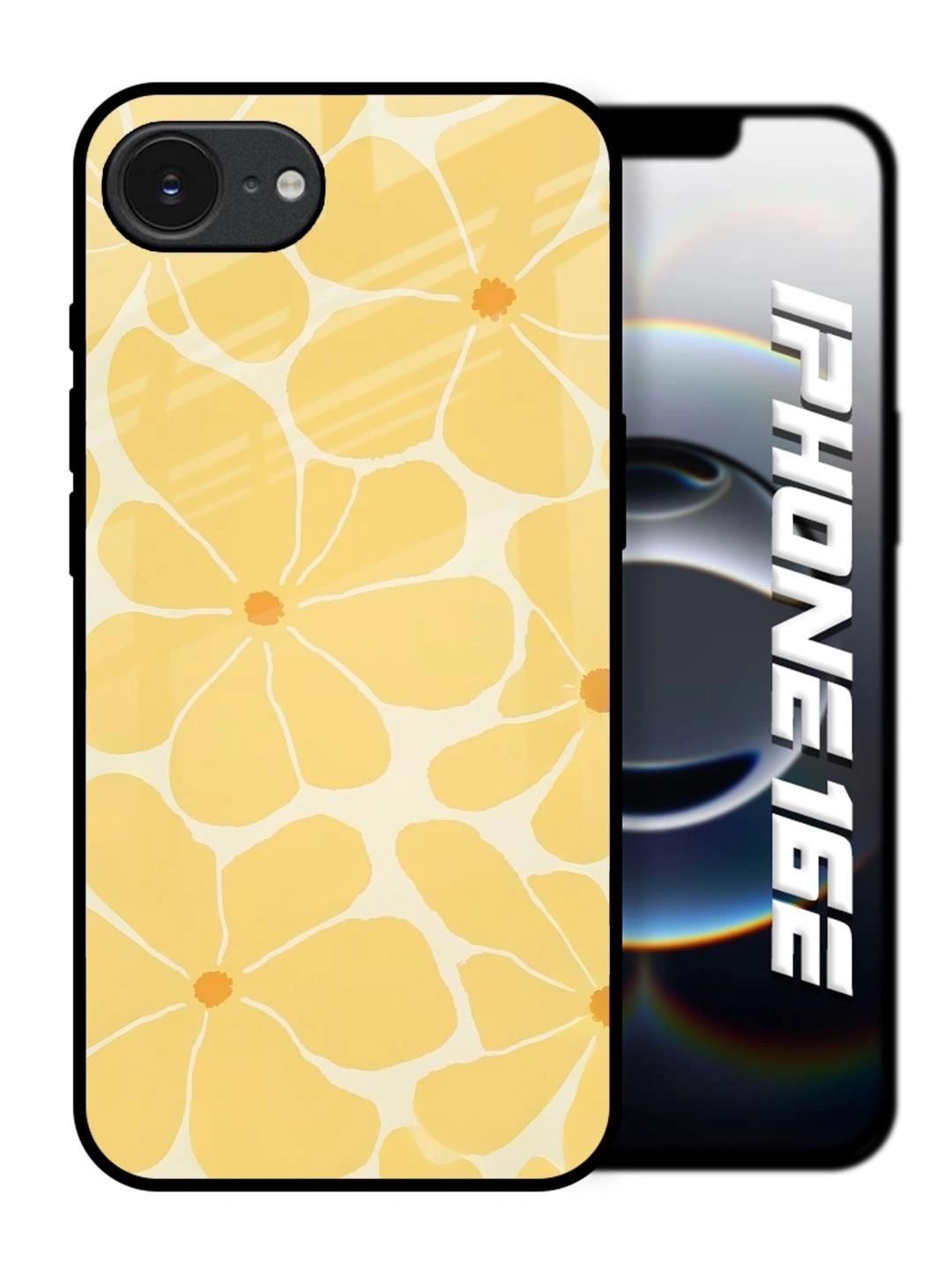 QRIOH Floral Printed Apple iPhone 16e Back Case Mobile Accessories-image-17