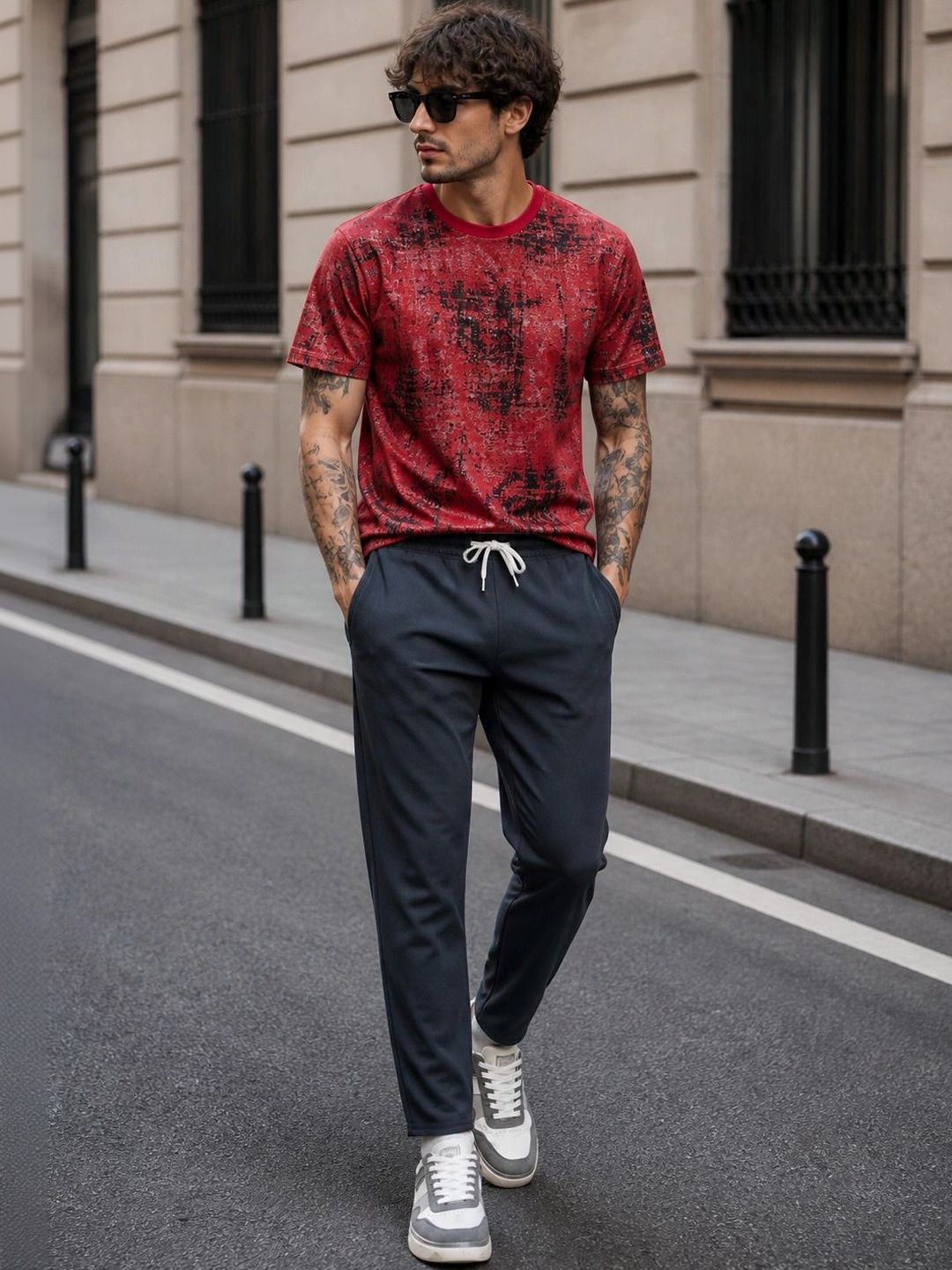 SZN Men Regular Fit Training Track Pants-picture-31