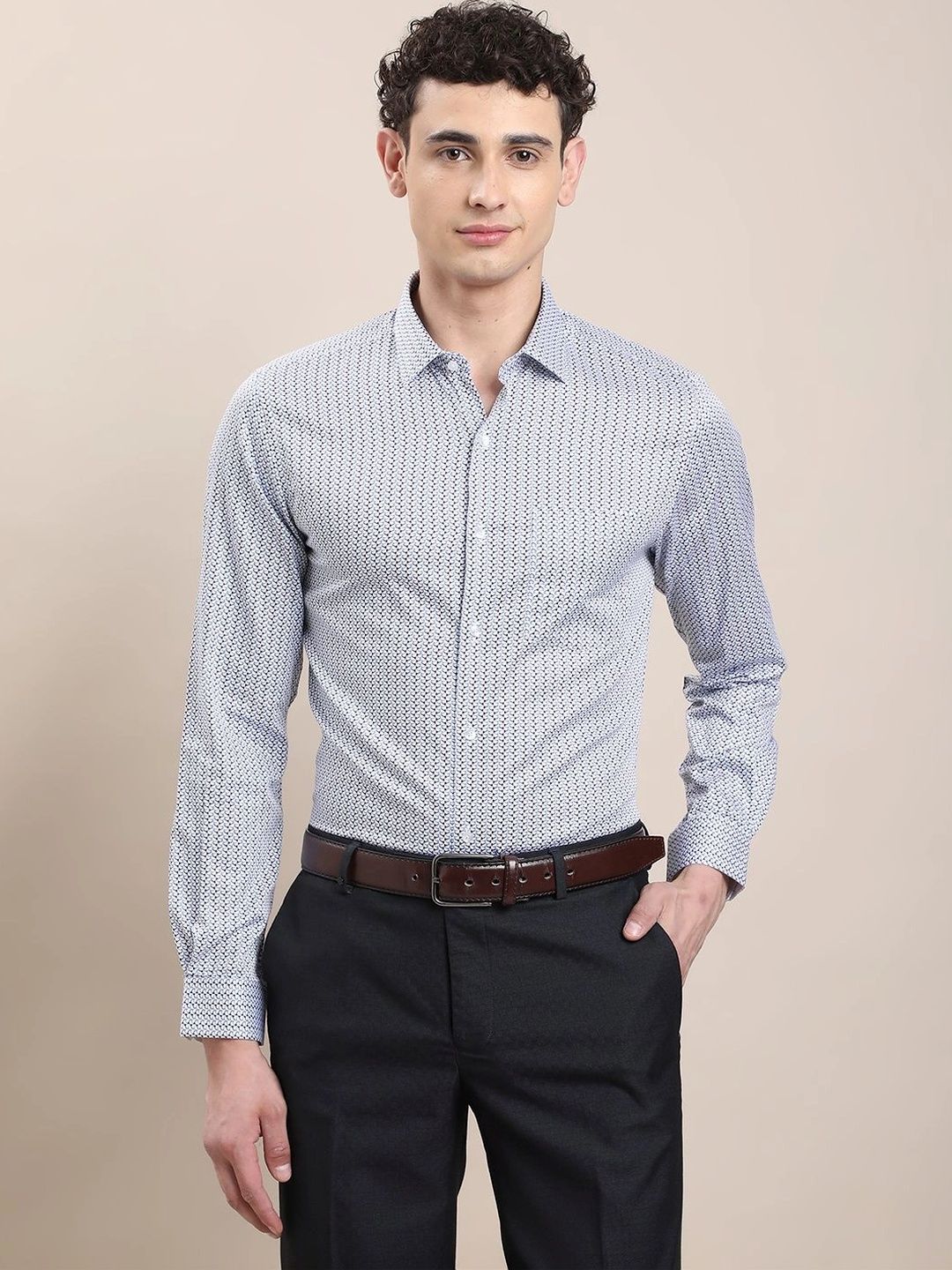 Turtle Men Standard Slim Fit Printed Formal Shirt-picture-55