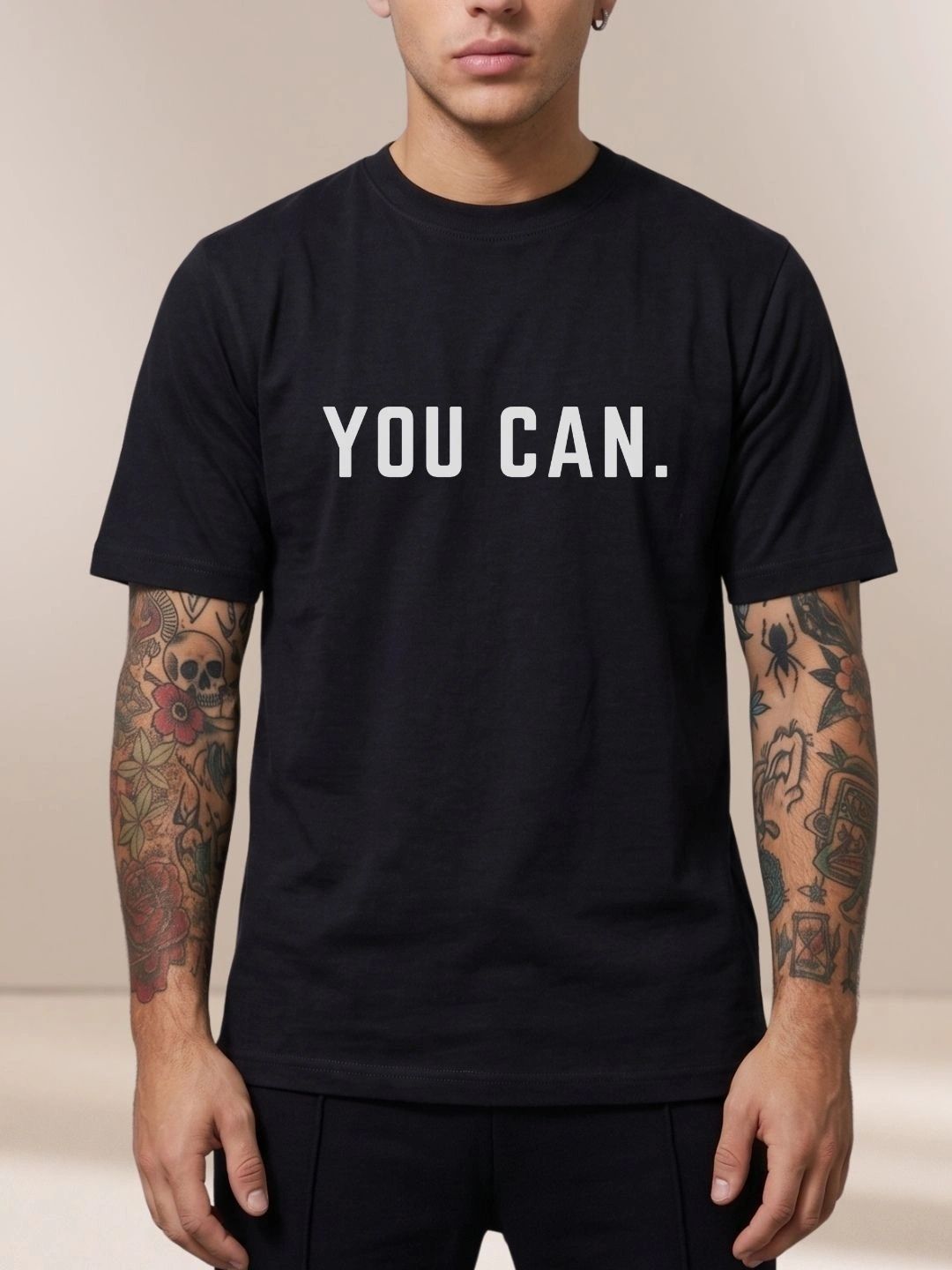 MEG FASHION Men Typography Printed T-shirt-picture-51