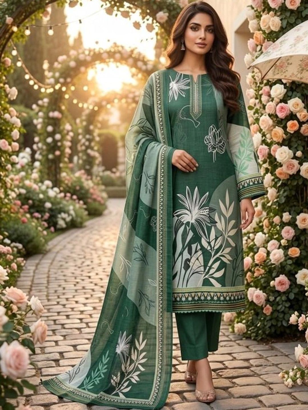 Maroosh Printed Unstitched Dress Material-picture-18