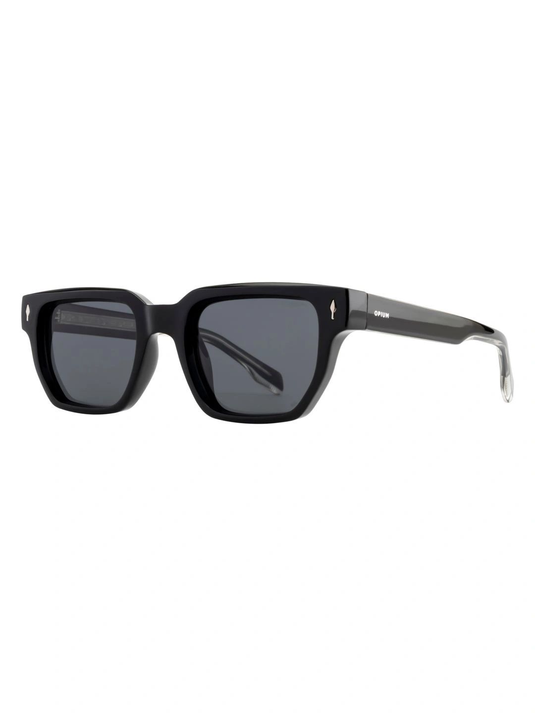 OPIUM Men Grey Lens & Black Rectangle Sunglasses with-image-48