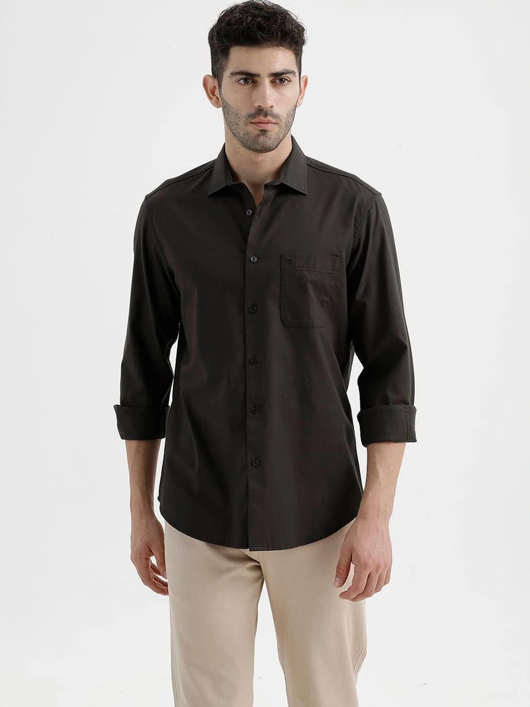 Basics Men Slim Fit Casual Shirt-picture-46