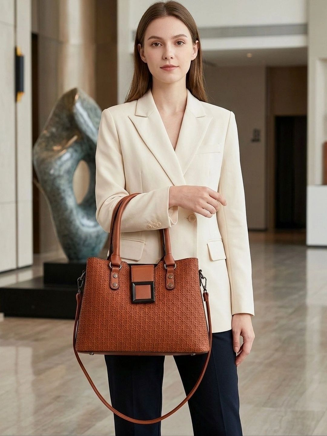 CORSICA Textured PU Structured Satchel-picture-58