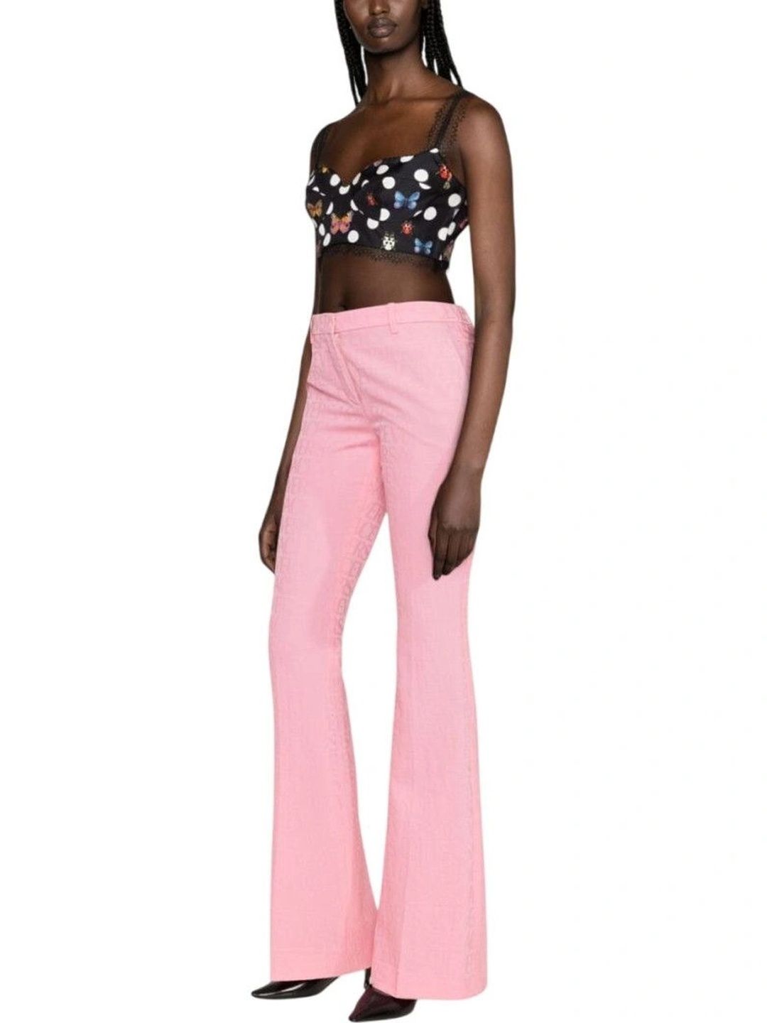 Versace Women Flared High-Rise Trousers-picture-33