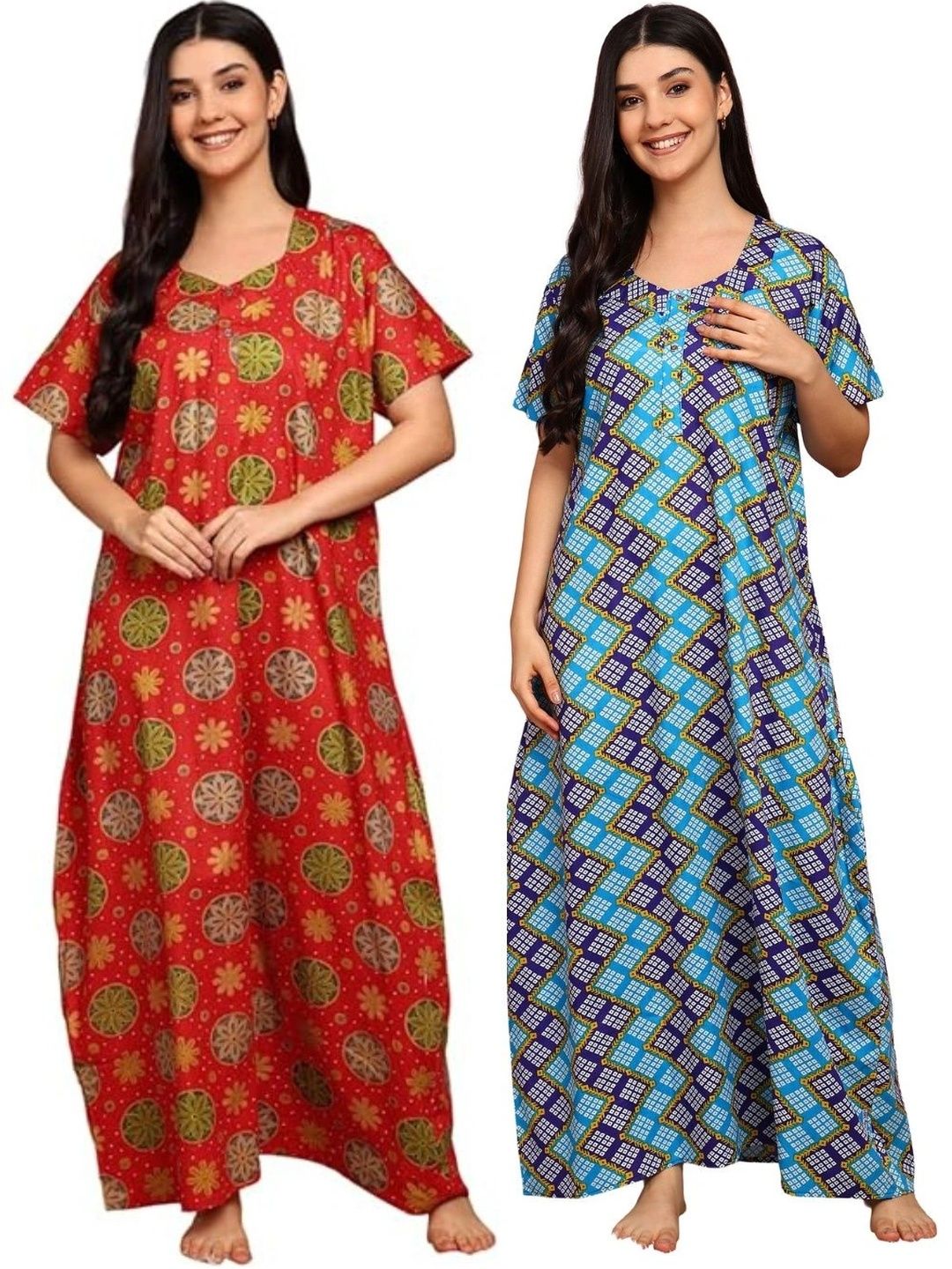 YUKATA Printed Maxi Nightdress-picture-47