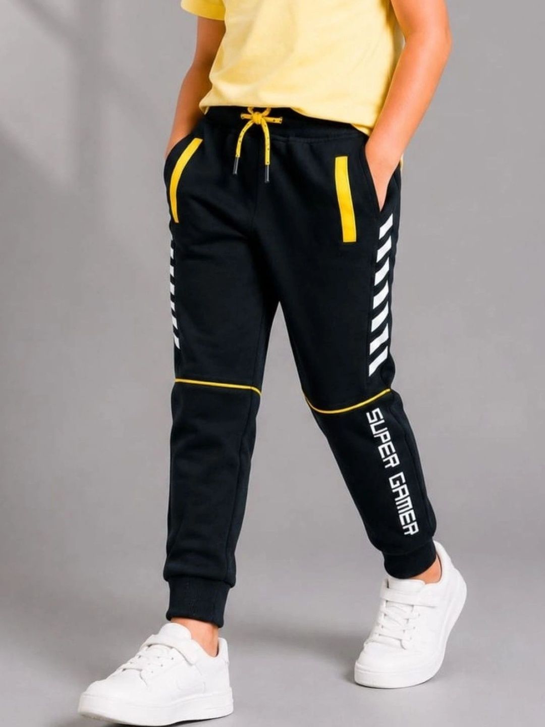 Nino Togs Boys Regular Fit Typography Training Joggers-picture-57