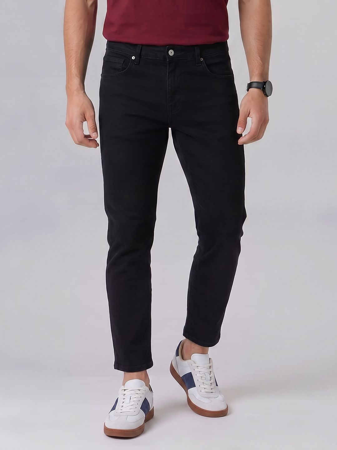 SPYKAR Men Cropped Slim Fit Stretchable Jeans-picture-47