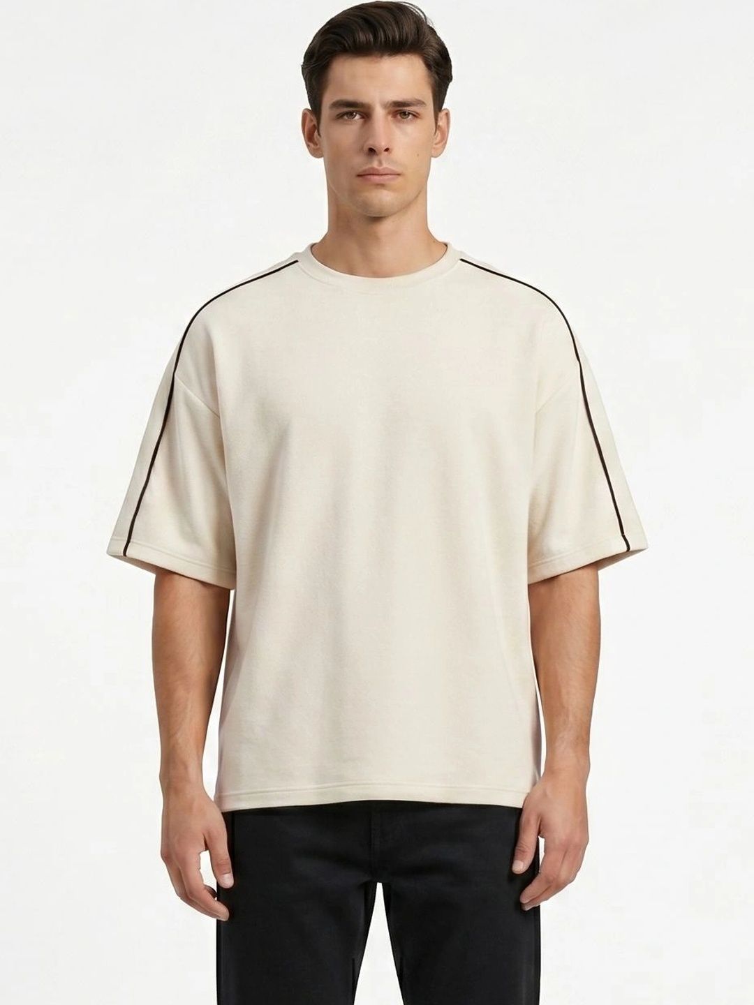 Grphx Men Drop-Shoulder Sleeves T-shirt-picture-42