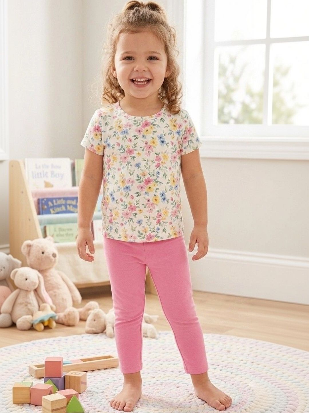 BAESD Girls Pure Cotton Ankle Length Leggings-picture-58