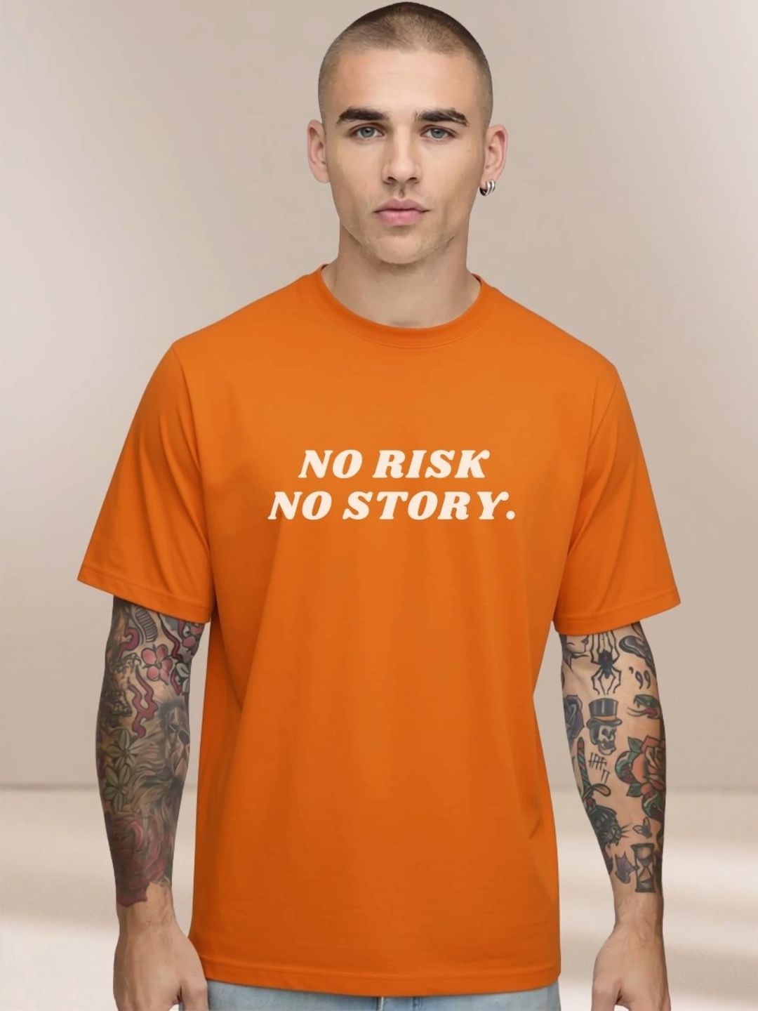 MEG FASHION Men Typography Printed T-shirt-picture-34