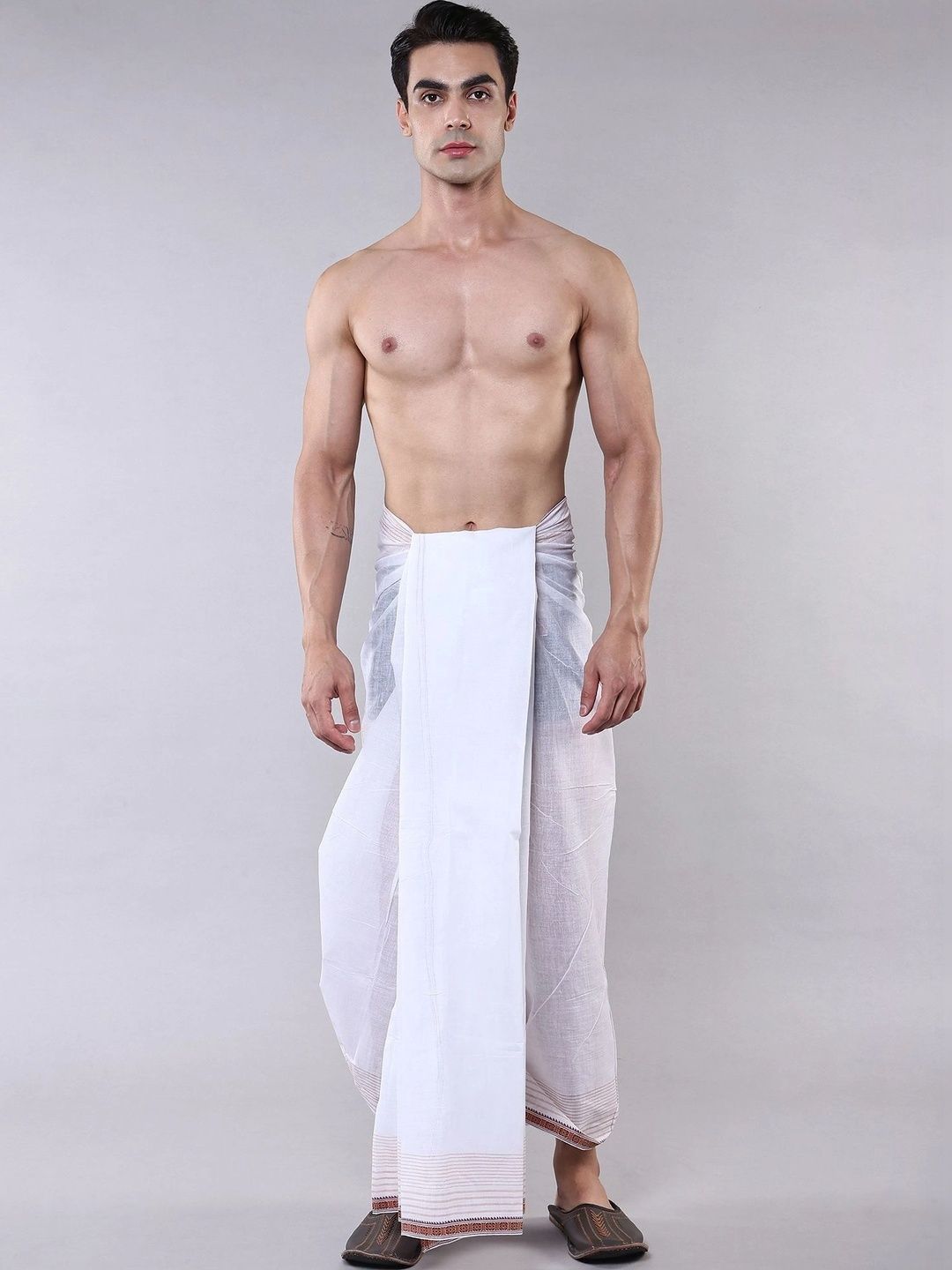 Exotic India Men Cotton Dhoti Dhotis-picture-36