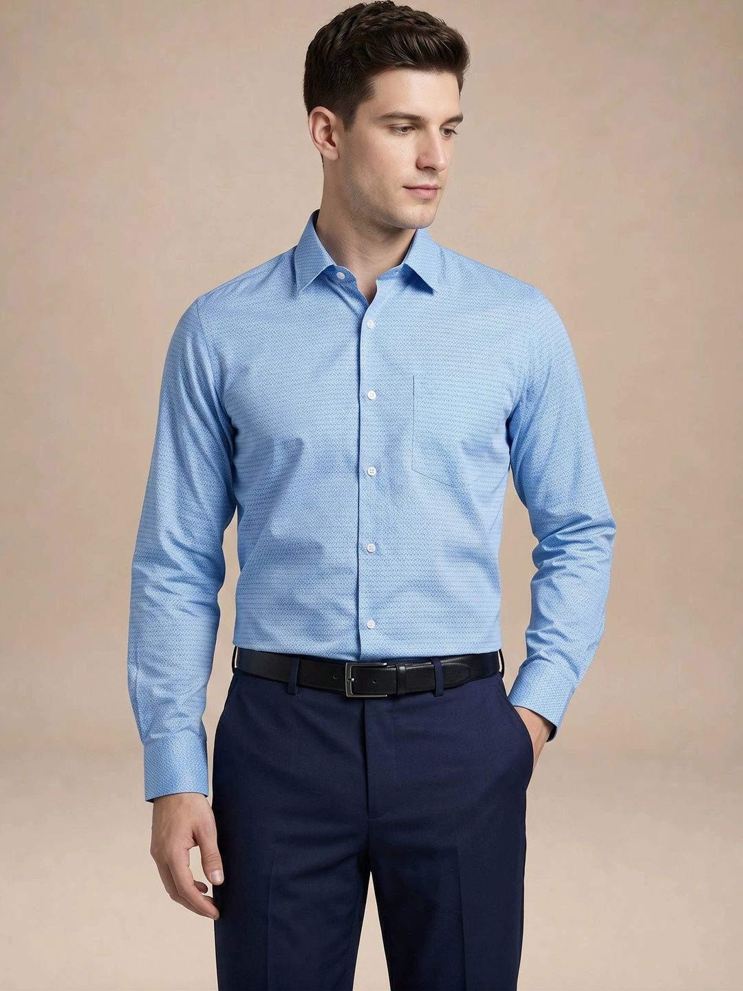 Turtle Men Standard Slim Fit Printed Formal Shirt-picture-26