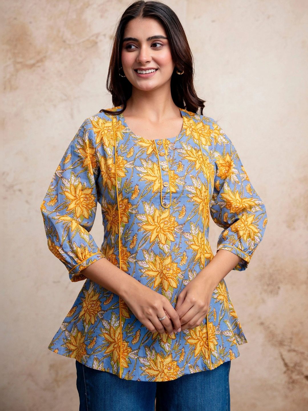 KRIFTEE Floral Print Cotton Top-picture-32