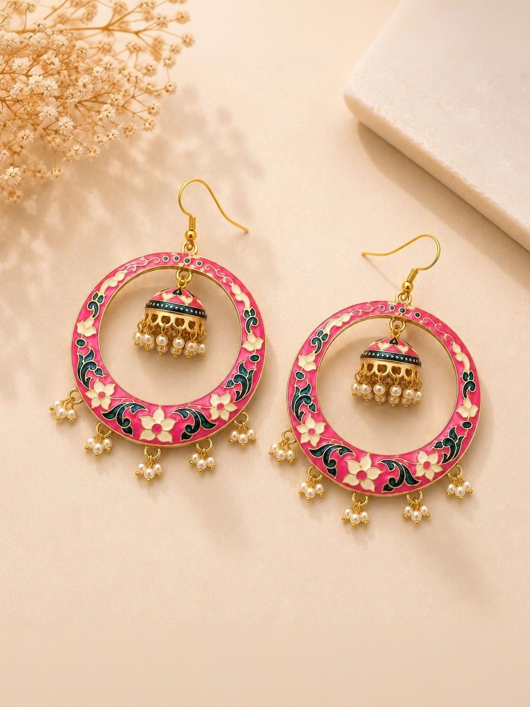 Dhanak Trinket Circular Hoop Earrings-picture-27