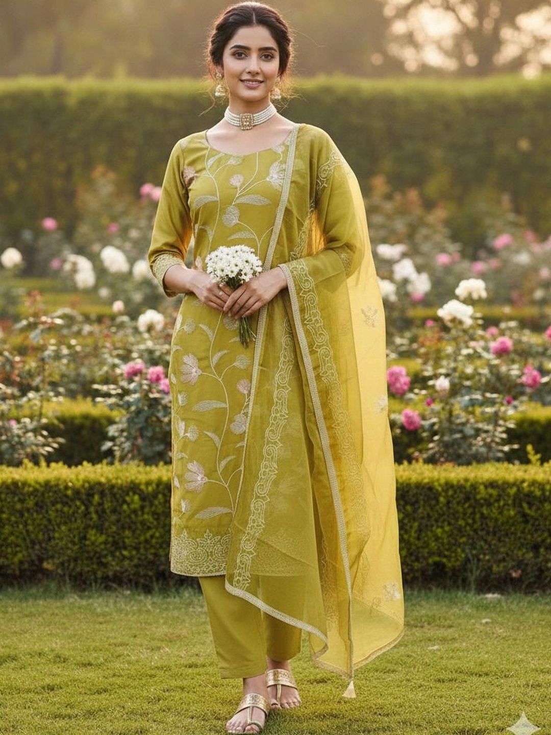 Maroosh Embroidered Unstitched Dress Material-picture-2