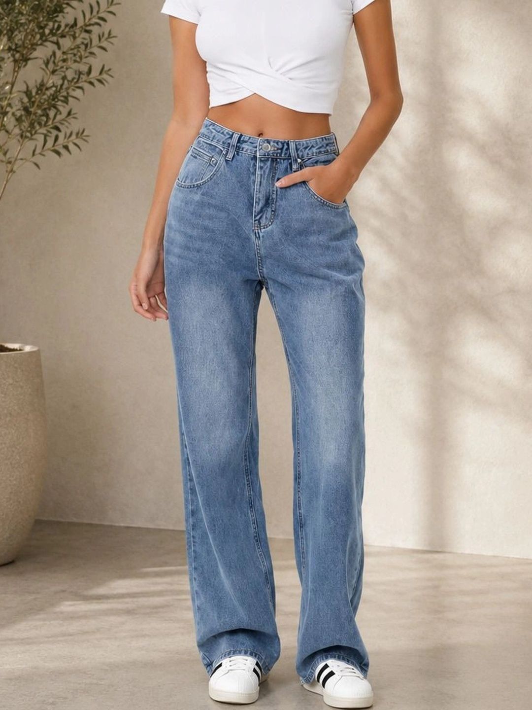 AAV2 Women Relaxed Fit High-Rise Stretchable Jeans-picture-33