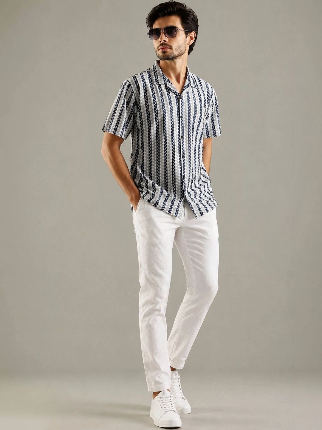 HERE&NOW Men Comfort Printed Casual Shirt-picture-40