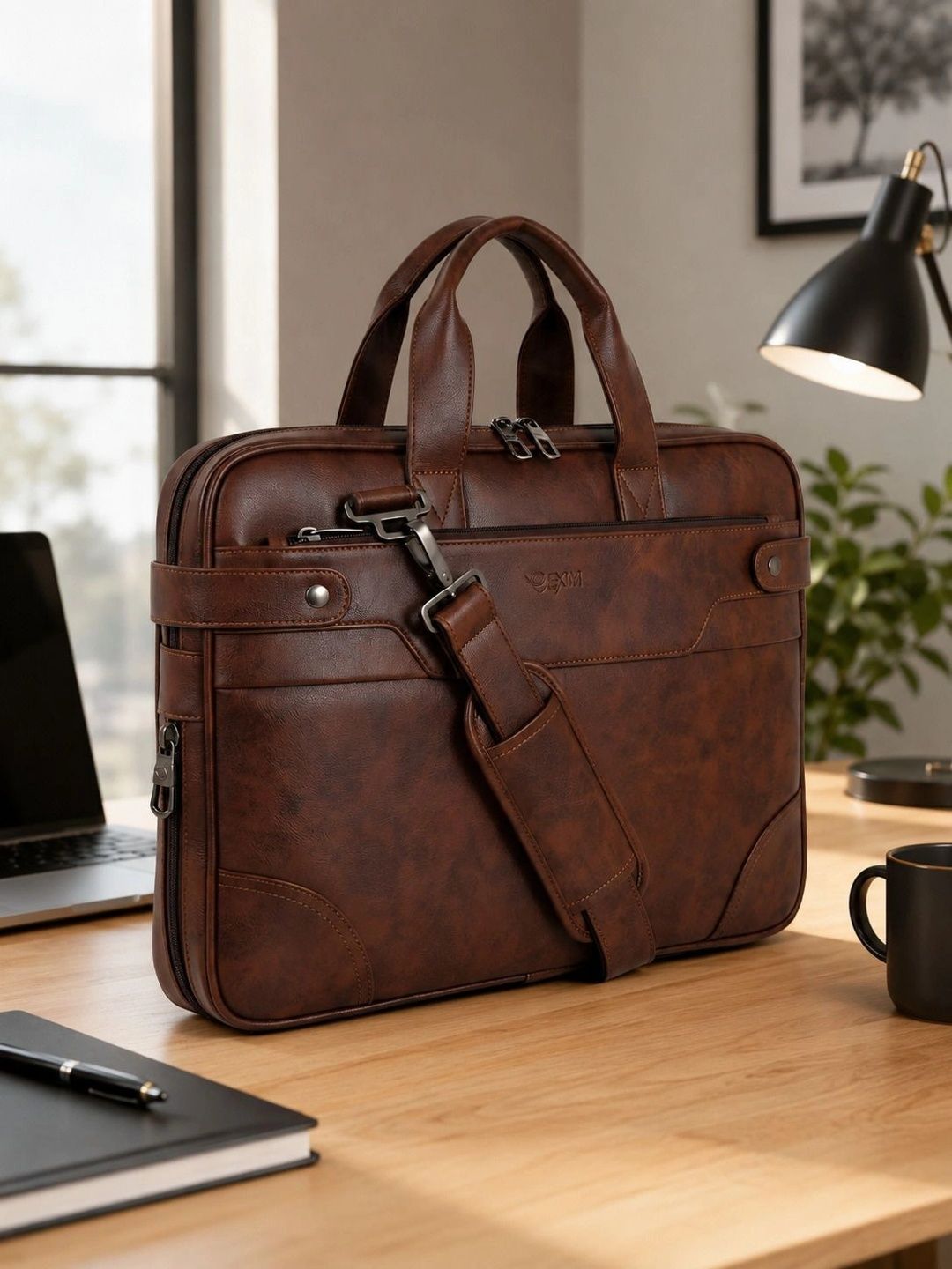 EXIM Unisex Textured Laptop Bag-image-11