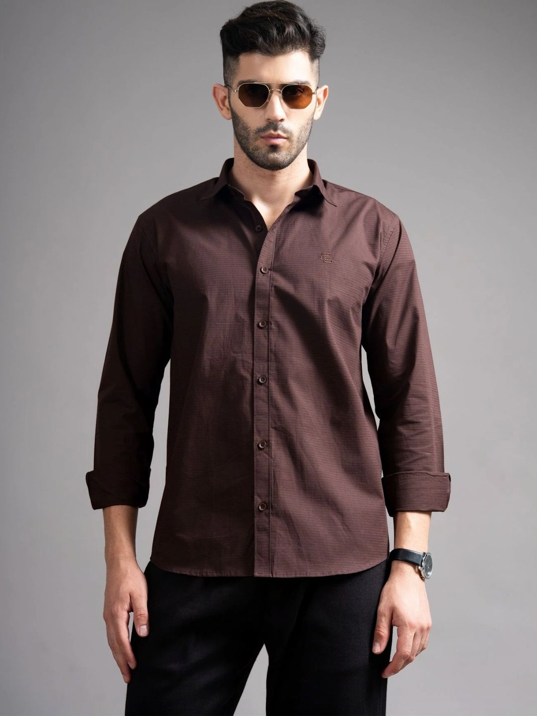 PAUL STREET Men Classic Slim Fit Casual Shirt-picture-20