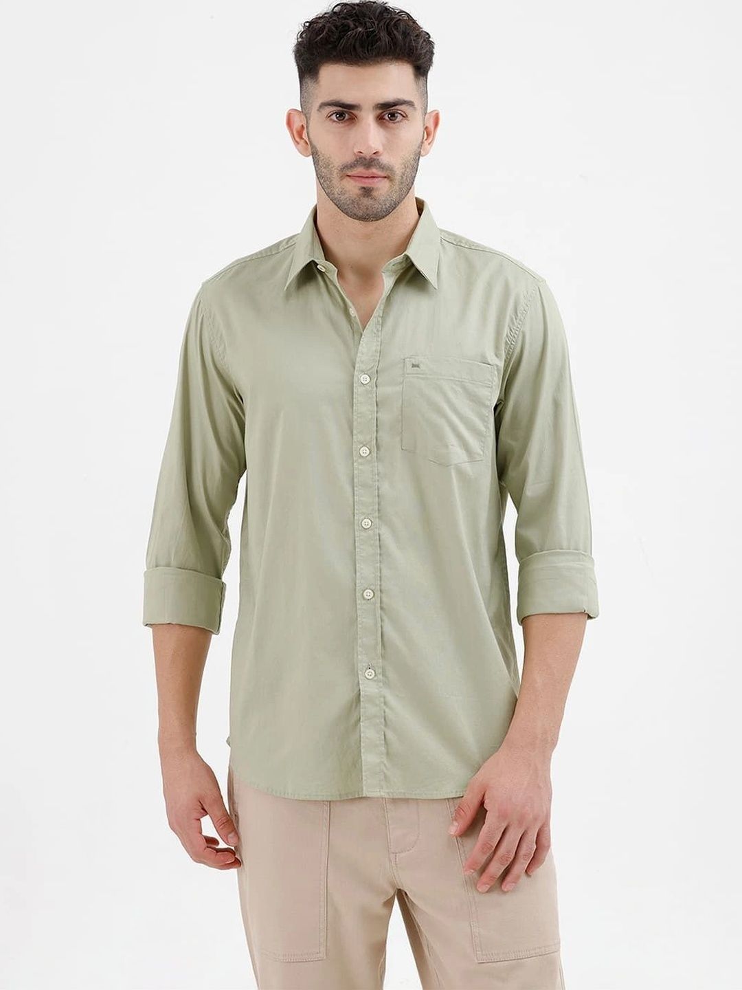 Basics Men Slim Fit Casual Shirt-picture-11