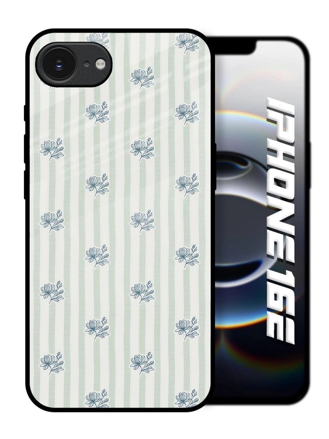 QRIOH Floral Printed Apple iPhone 16e Back Case Mobile Accessories-picture-32