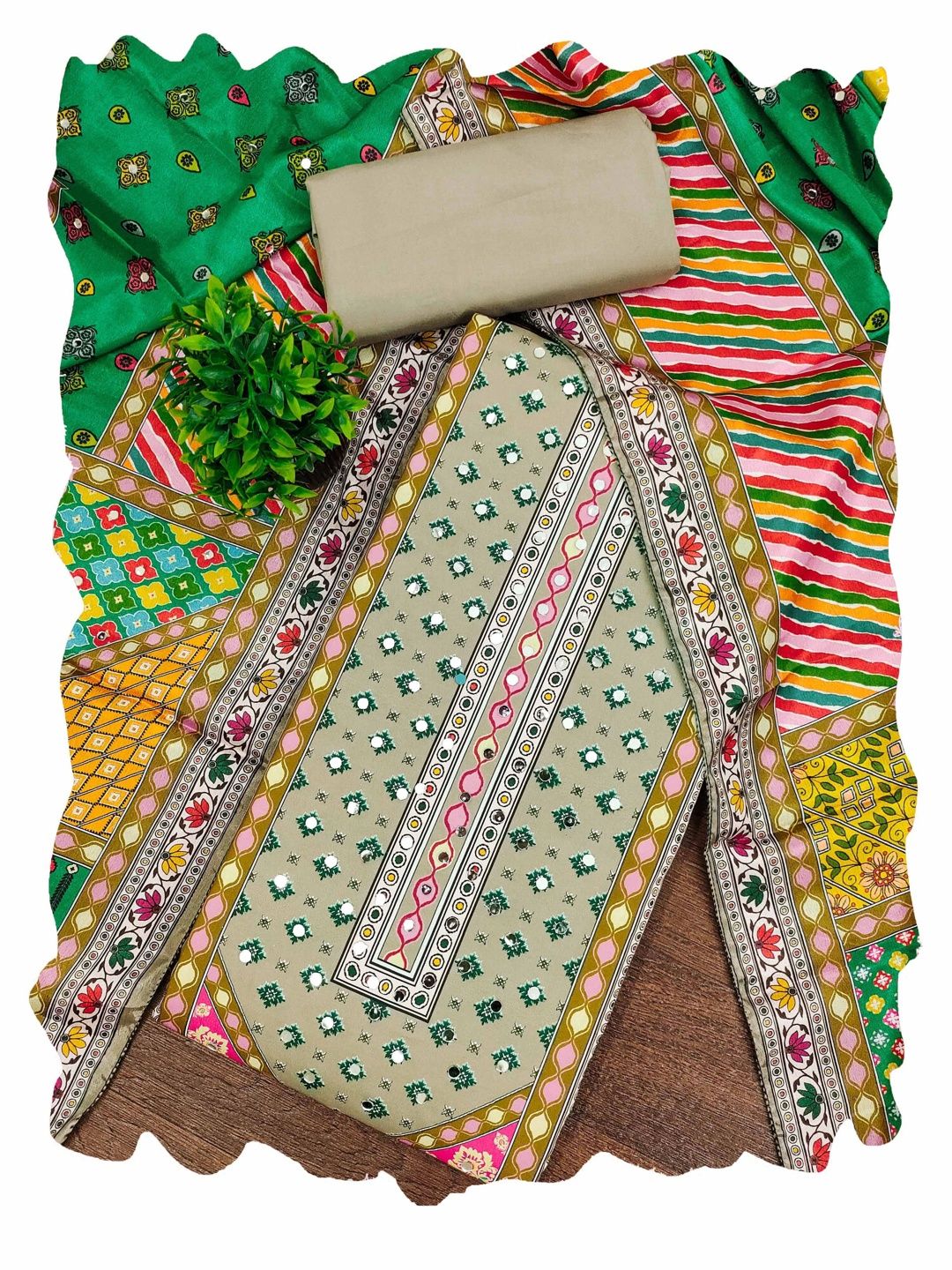 Maroosh Embellished Unstitched Dress Material-picture-40