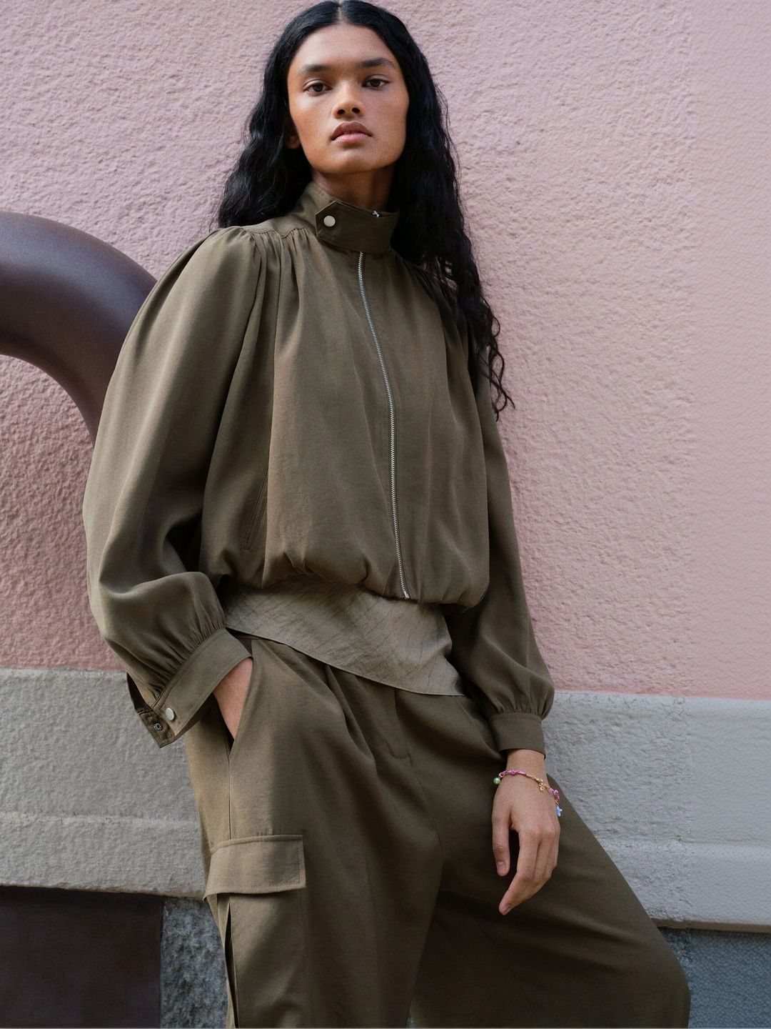 H&M Women Bubble-Hem Jacket-picture-32