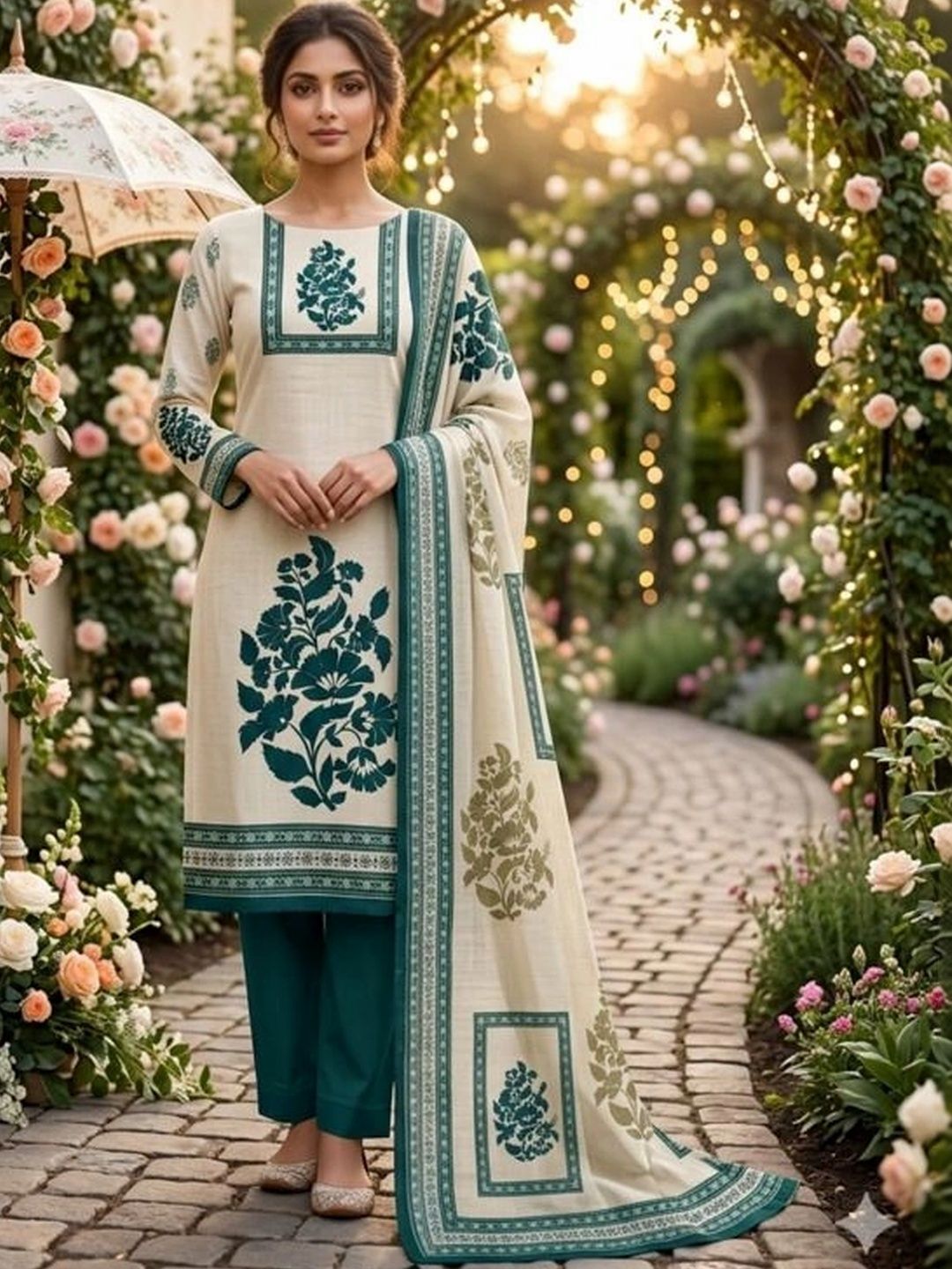 Maroosh Printed Unstitched Dress Material-picture-35
