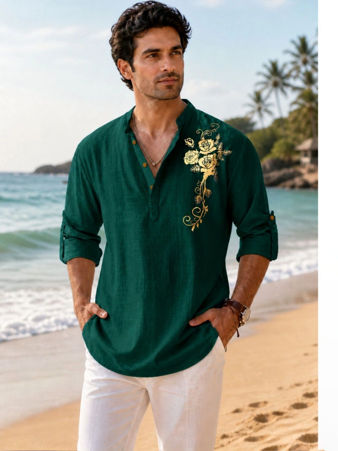 Zombom Men Standard Floral Printed Casual Shirt-picture-15
