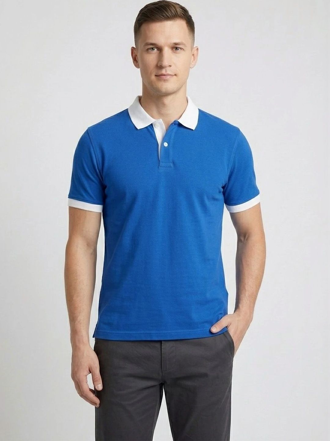 R.Code by The Roadster Life Co. Men Polo Collar T-shirt-picture-24