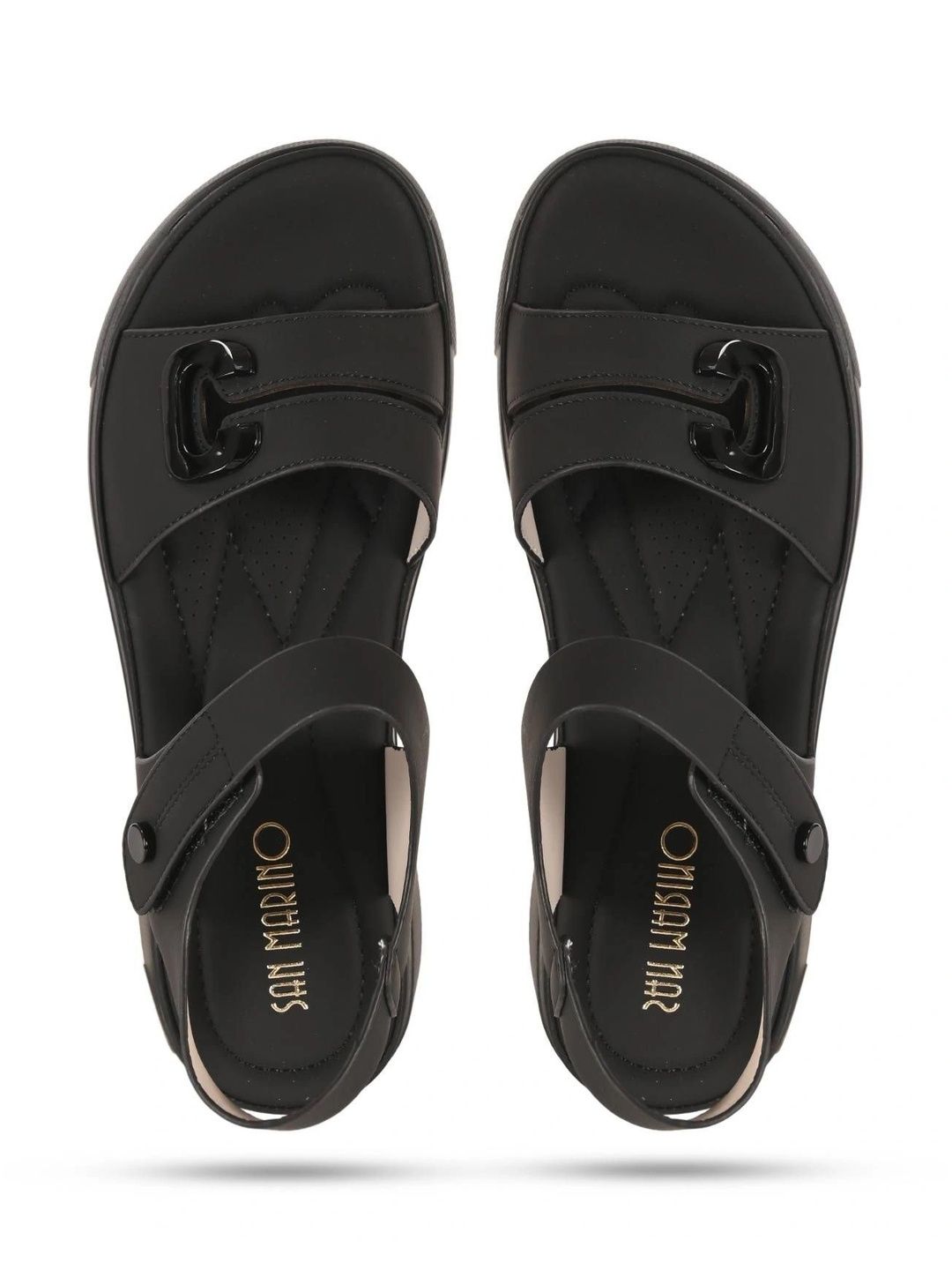 San Marino by Shoe Bank Women Open Toe Flats with Buckles-picture-10