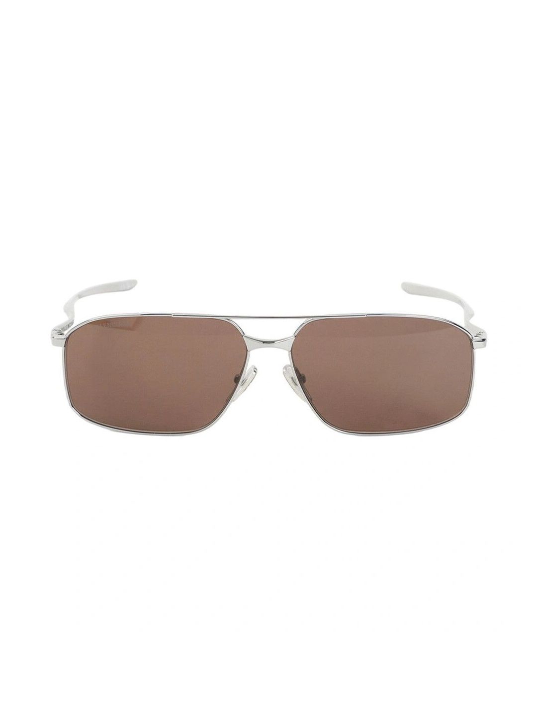 Balenciaga Unisex Brown Lens & Silver-Toned Aviator Sunglasses with-image-30