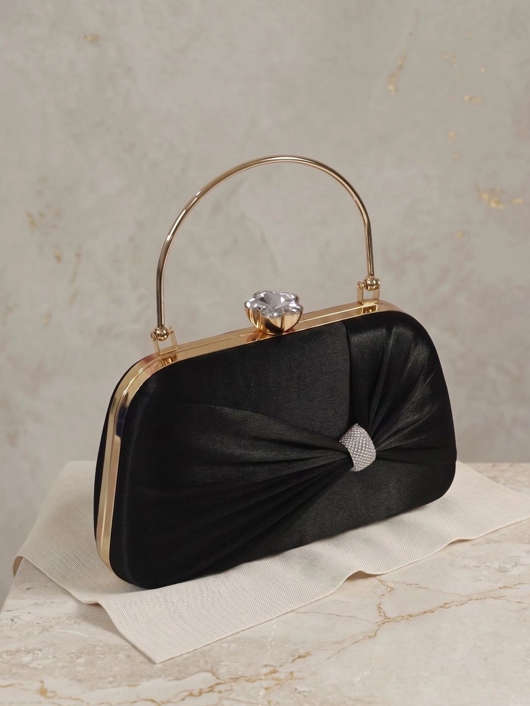 DressBerry Textured Embellished Box Clutch-picture-18