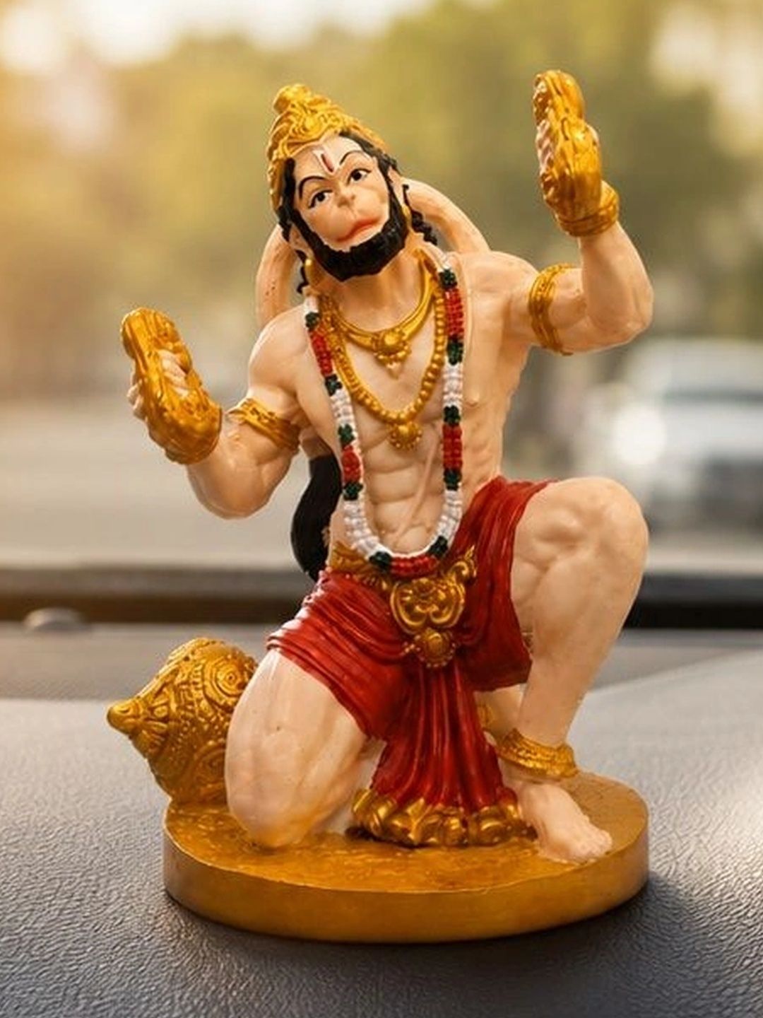 Adhvik Multicoloured Religious Figurine Showpiece-image-10