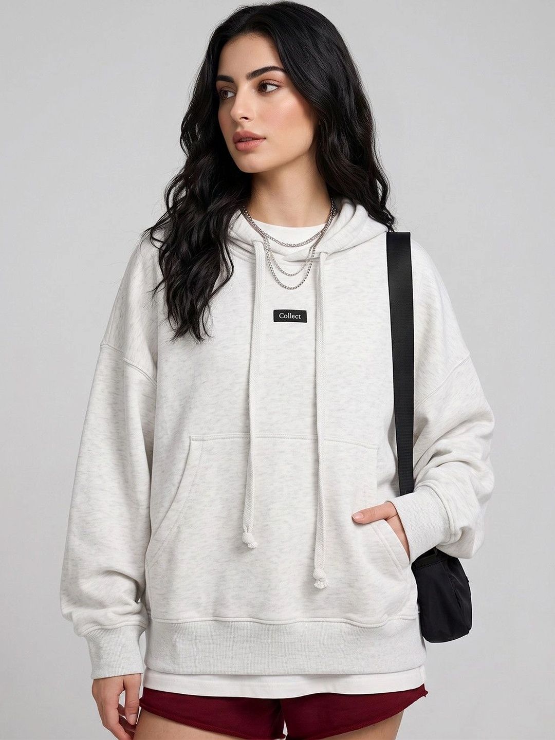 Suo Women Printed Hooded Sweatshirt-picture-25