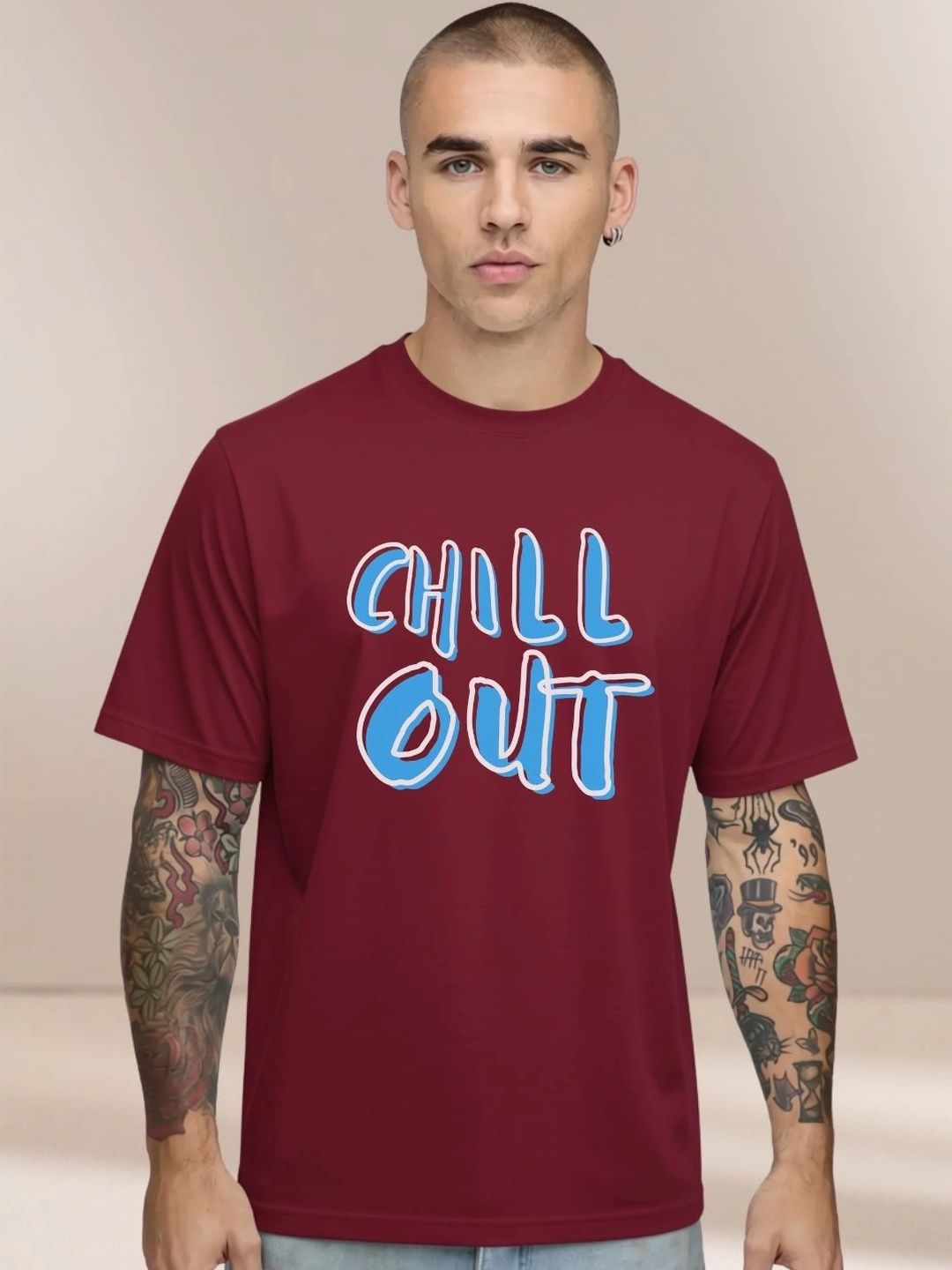MEG FASHION Men Typography Printed T-shirt-picture-49
