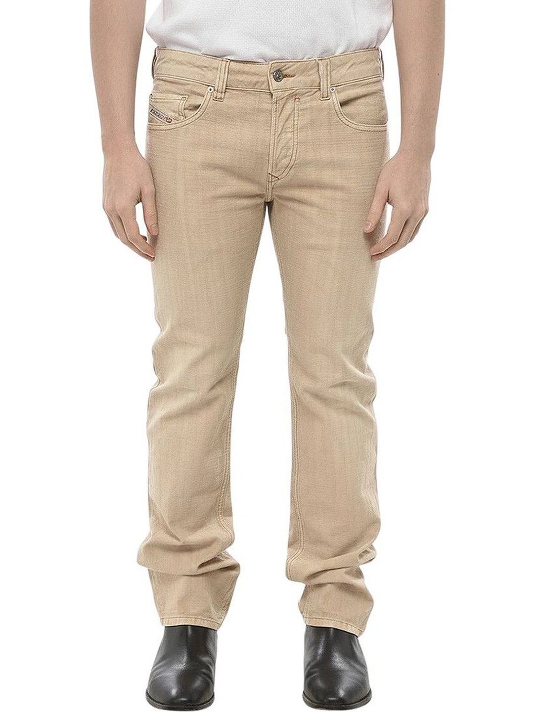 DIESEL Men Straight Fit Mid-Rise Jeans-picture-37