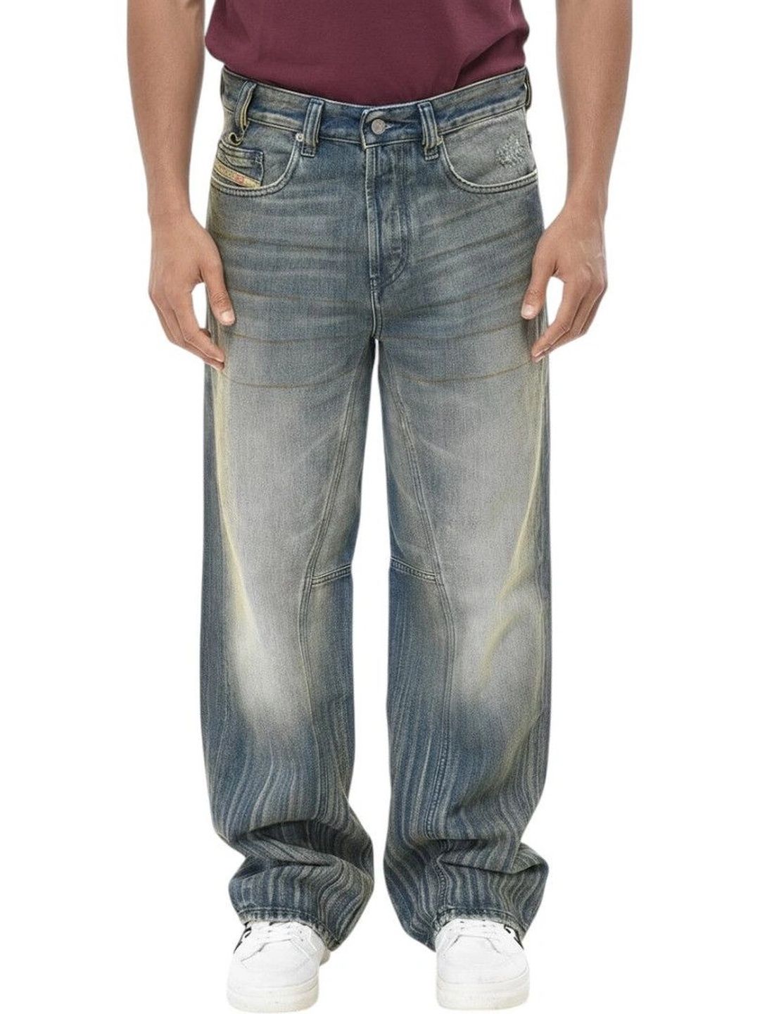 DIESEL Men Mid-Rise Low Distress Jeans-picture-18