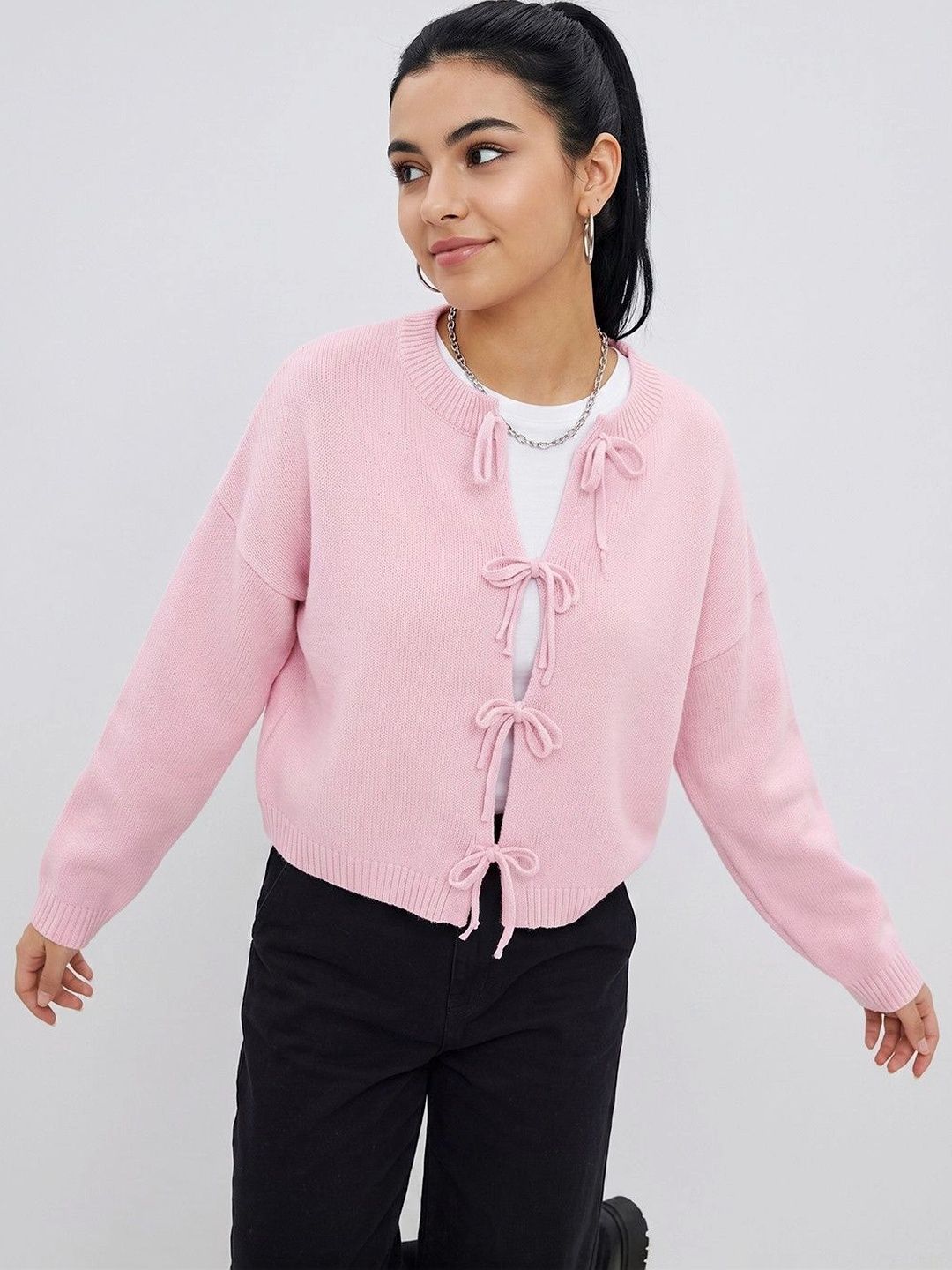 Suo Women Crop Cardigan-picture-38