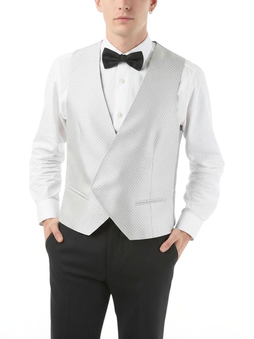 Corneliani Grey V Neck Waistcoat-picture-24