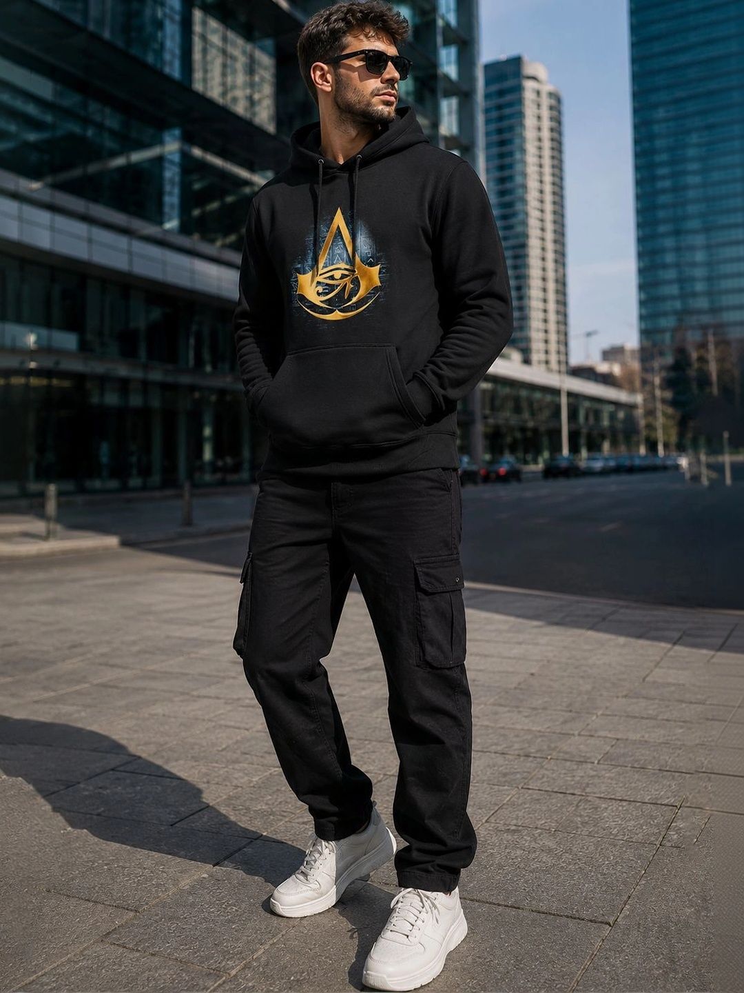 Callibr15 Men Printed Hooded Sweatshirt-picture-51