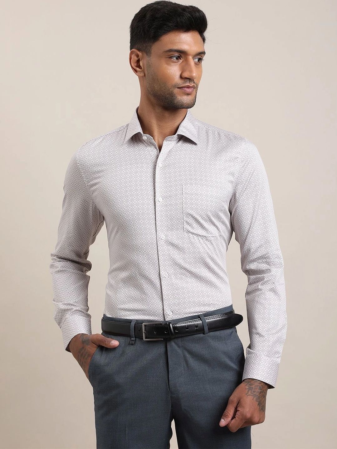 Turtle Men Standard Slim Fit Printed Formal Shirt-picture-50