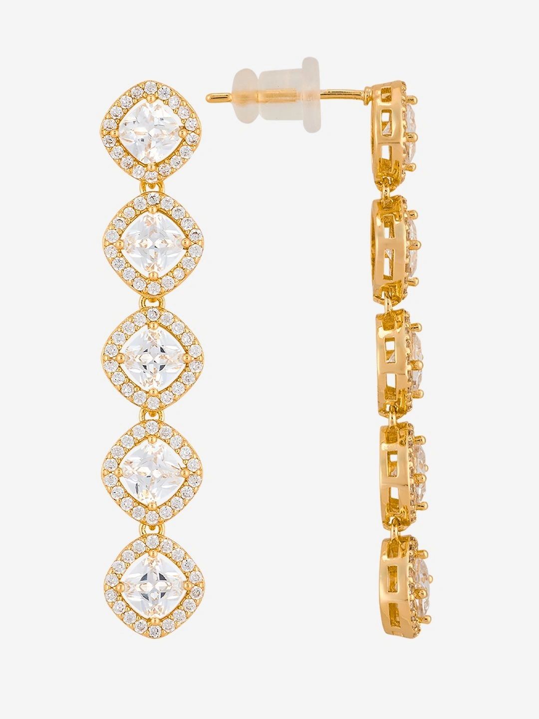 Kushal's Fashion Jewellery Geometric Drop Earrings-picture-57