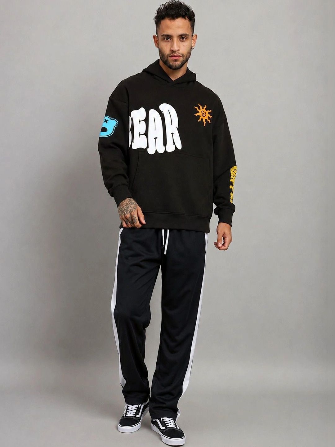 SZN Men Regular Fit Colourblocked Training Track Pants-picture-38