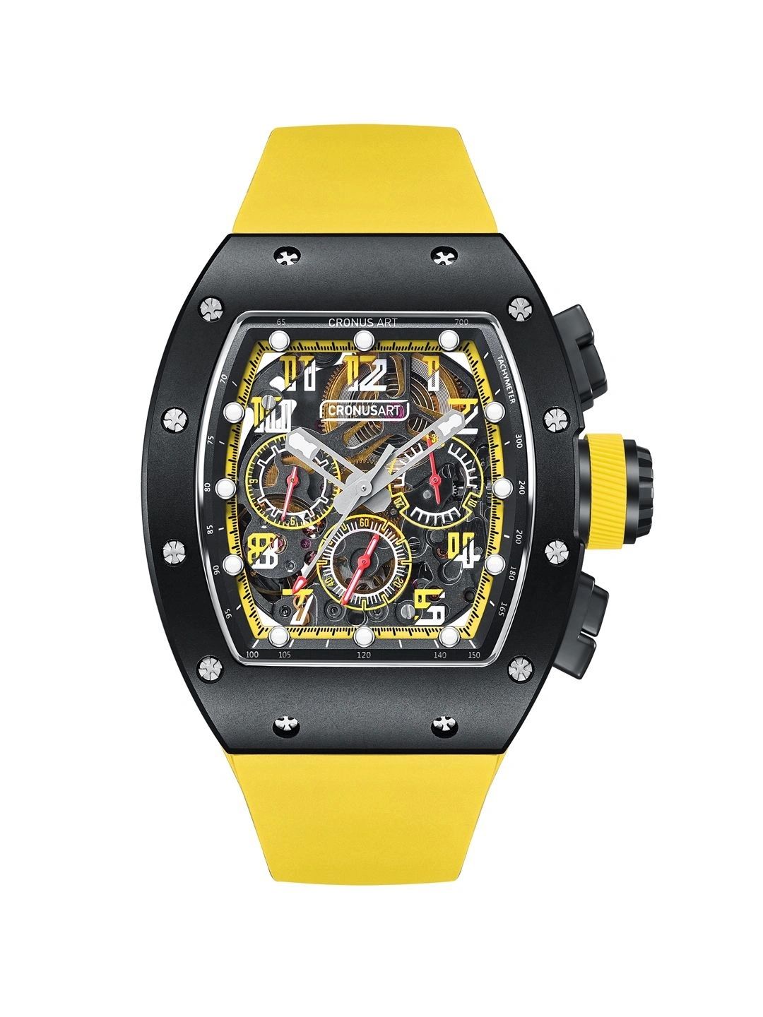 Cronus Art Men Skeleton Dial & Straps Analogue Chronograph Automatic Motion Powered Watch CM09-011-picture-37
