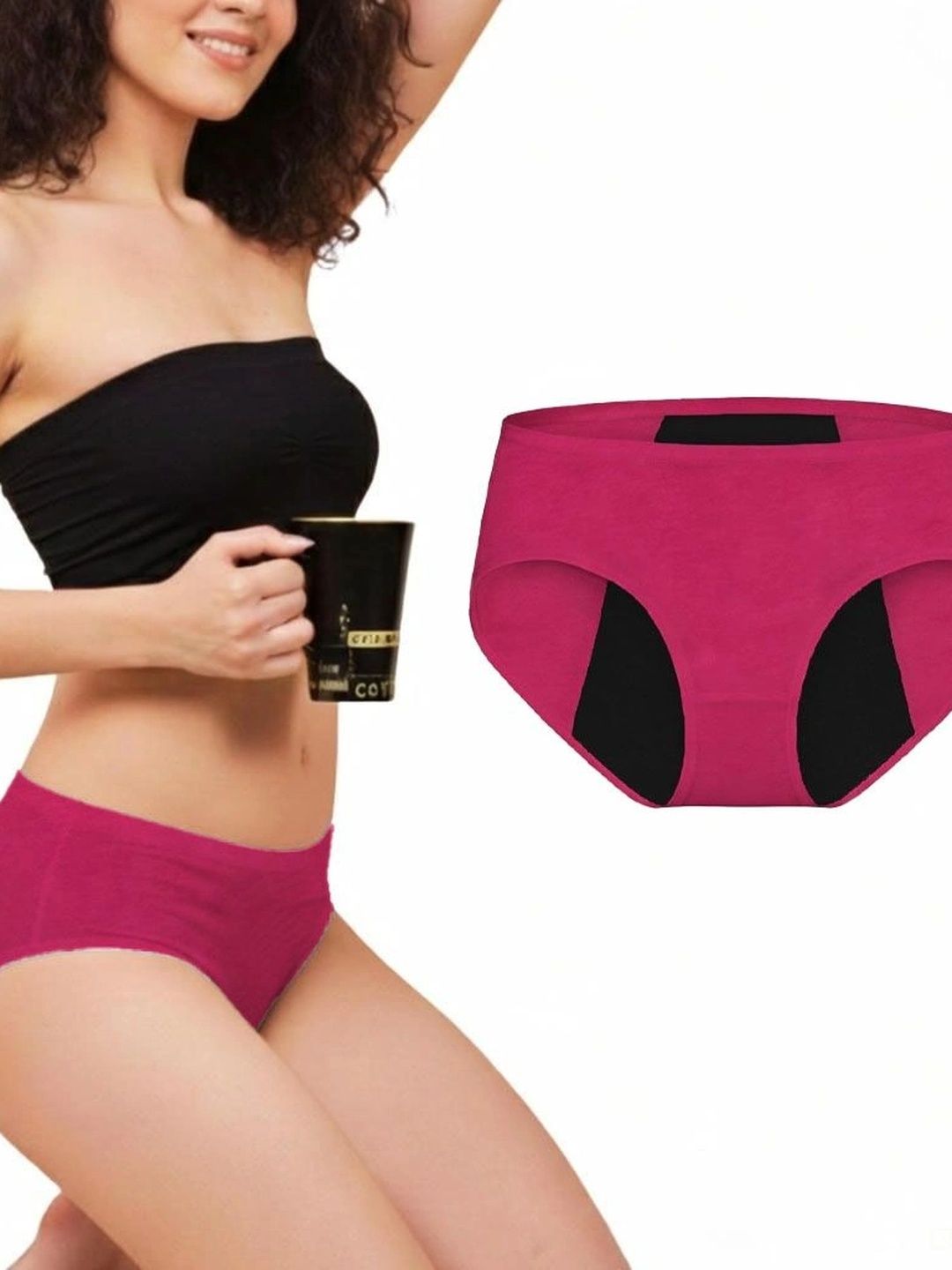 BODY DEEP Women Leak-Proof Seamless Cotton Blend Period Briefs-picture-55