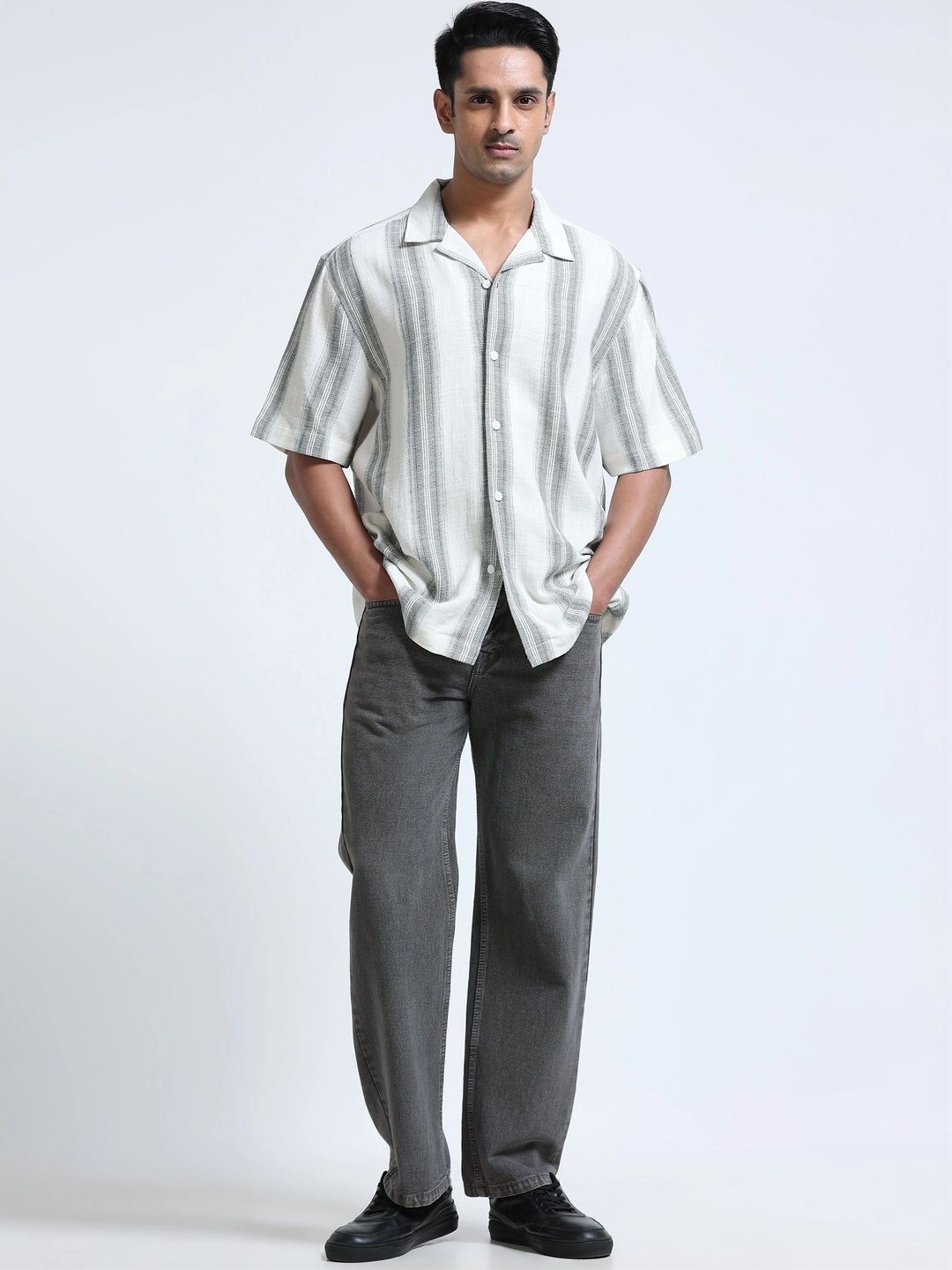 StitchX Men Striped Casual Shirt-picture-53