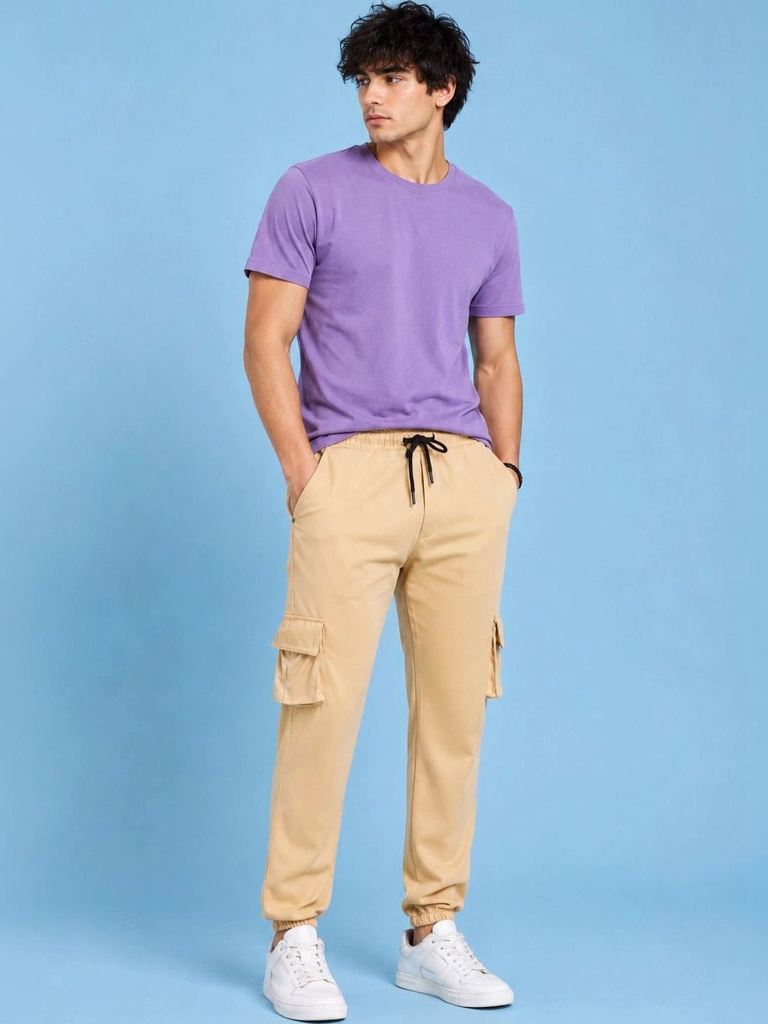 SZN Men Smart Mid-Rise Jogger Trousers-picture-47